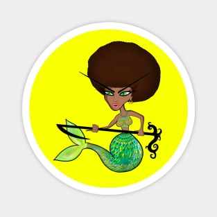 Afro Mermaid Magnet